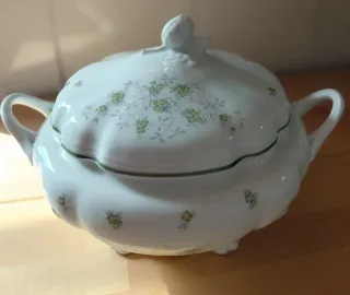 Sopera y salsera Bidasoa porcelana