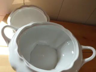 Sopera y salsera Bidasoa porcelana