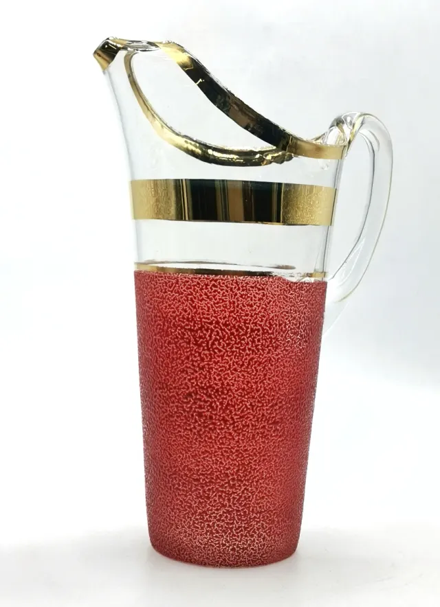 Maravillosa jarra antigua de cristal de Murano.