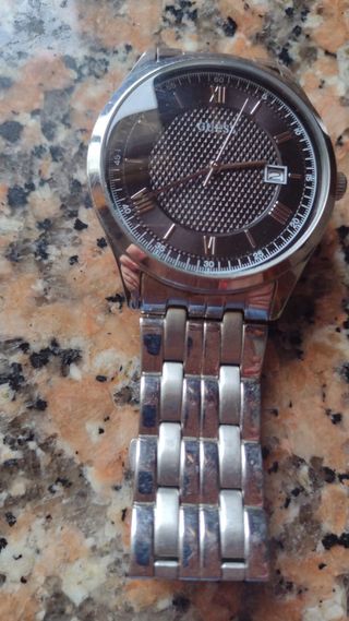 Reloj Caballero Guess Dorado y Plateado