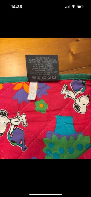 Edredón Snoopy Cama 90cm