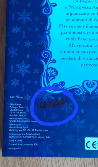 Lote 3 libros Frozen en italiano. Como nuevos