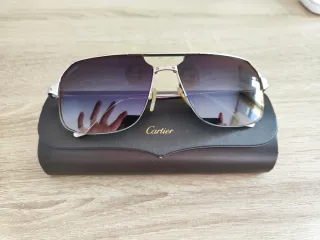 Gafas de sol Cartier Oro y Morado
