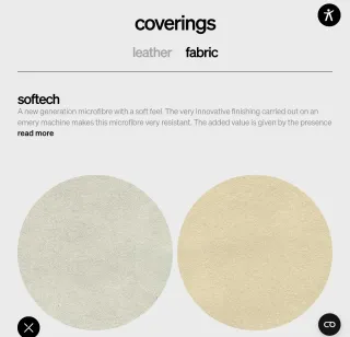 Sofá Natuzzi Plaza Beige/Gris Tela
