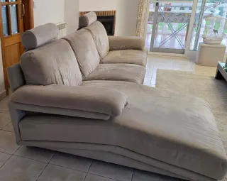 Sofá Natuzzi Plaza Beige/Gris Tela