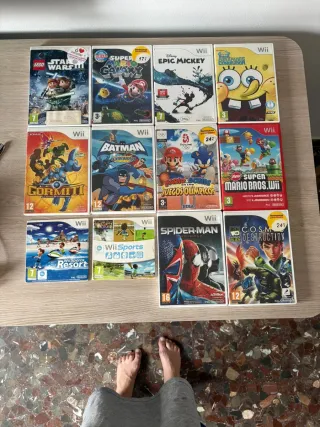 Nintendo Wii + Nunchuk + Juegos + Cables