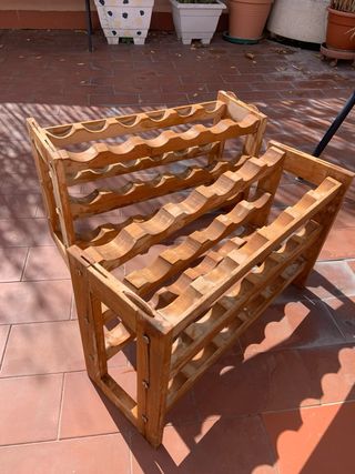 Estantería Madera Vino 36 Botellas