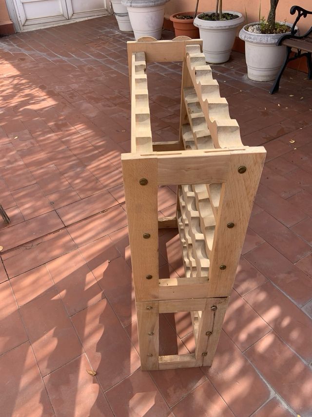 Estantería Madera Vino 36 Botellas