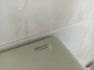 Baño completo verde y blanco