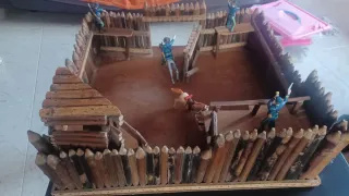 Fuerte de madera militar años 60