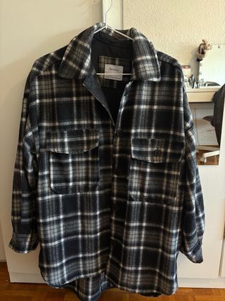 Sobrecamisa Bershka cuadros oversize