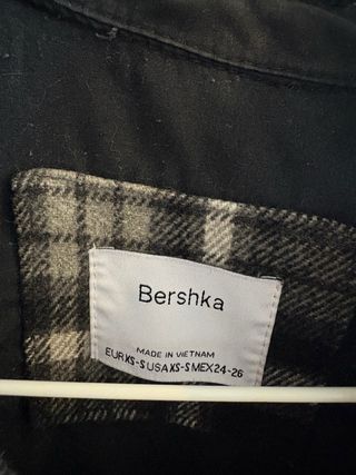 Sobrecamisa Bershka cuadros oversize