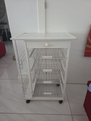 Carrito Auxiliar Cocina con Cajón
