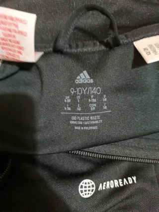 Chándal Adidas Negro y Blanco talla 10 años