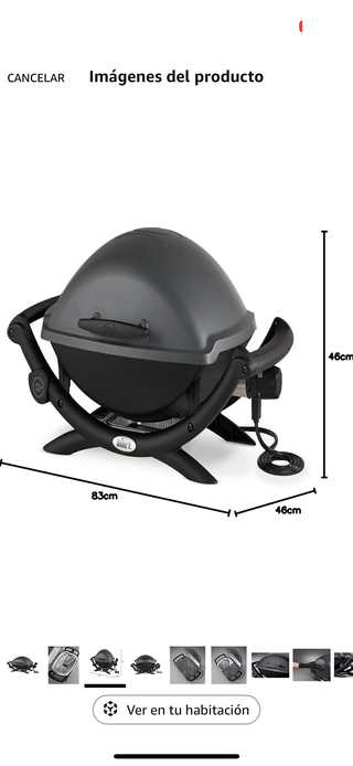 Barbecue elettrico Weber nero/grigio