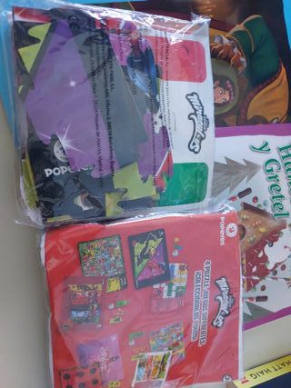 Lote cuentos, juegos y globo terraqueo