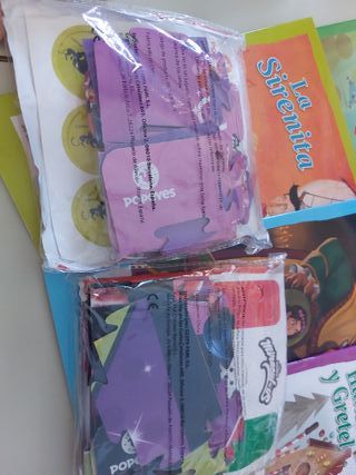 Lote cuentos, juegos y globo terraqueo