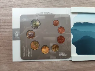 Cartera serie monedas euros San Marino 2015