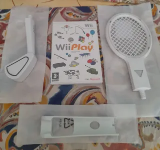 Juego Wii Play + Accesorios Deportivos Nuevos