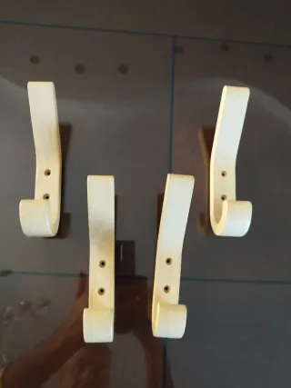 4 Ganci Legno Appendiabiti