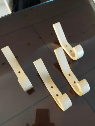 4 Ganci Legno Appendiabiti