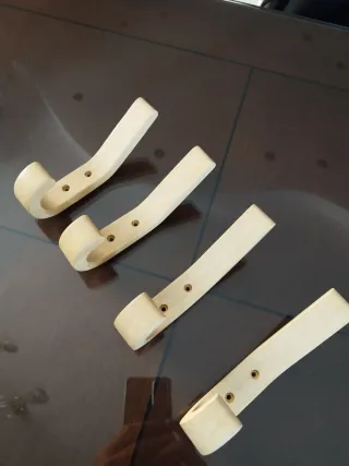 4 Ganci Legno Appendiabiti