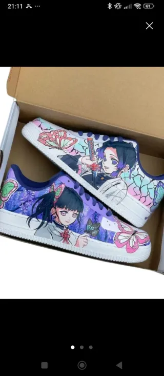 Baskets Peintes demon slayer