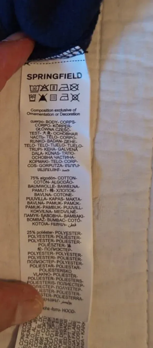 Sudadera Springfield Talla M Negra