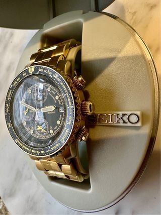 Reloj Seiko Flightmaster Pilot Cronógrafo.