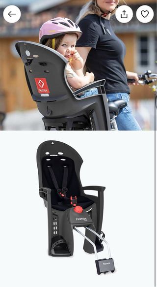 Hamax Siesta Silla Portabebés Bicicleta