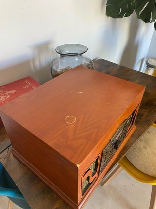 Tocadiscos Lauson Vintage Marrón y Dorado