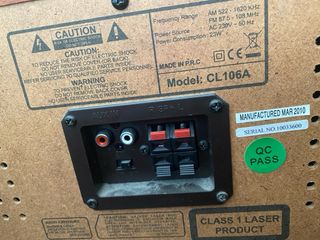 Tocadiscos Lauson Vintage Marrón y Dorado