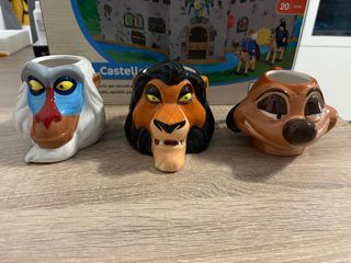 Set di 3 tazze Disney in ceramica con il Re Leone