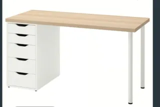 Tablero Roble Blanco LAGKAPTEN de IKEA.