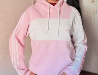 Sudadera Adidas Rosa y Blanca