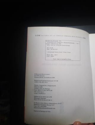 Antropología social introducción