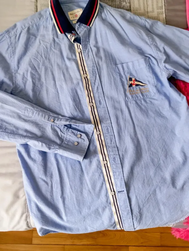 Camisa Polo Club Azul Talla M