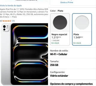 Nuevo iPadPro 11"-256GB-M5-5G