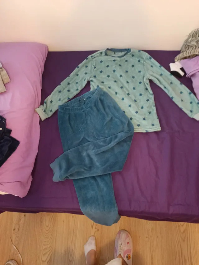 Pijama estrellas azul Talla 9-10