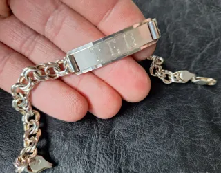 Pulsera húngara,esclava plata 925, TEO