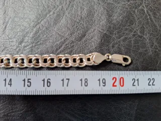 Pulsera húngara,esclava plata 925, TEO