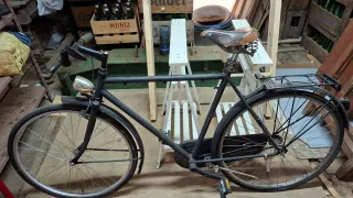 Bicicleta Clásica Negra contrapedal y regalo bici