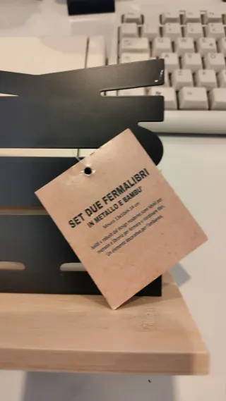 Set 2 Fermalibri Master&Casa Bambù Ferro