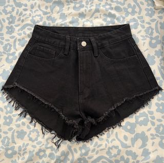Pantalón corto vaquero negro T.36