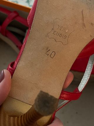 Scarpe con tacco rosse DiVarese