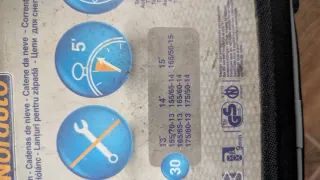 Catene da neve Norauto r13 R14 R15 come nuove