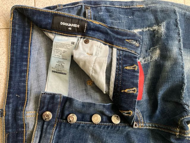 Dsquared2 Tidy Biker Jeans Tg 46/48 ITA