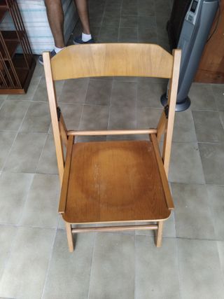 Silla de madera plegable