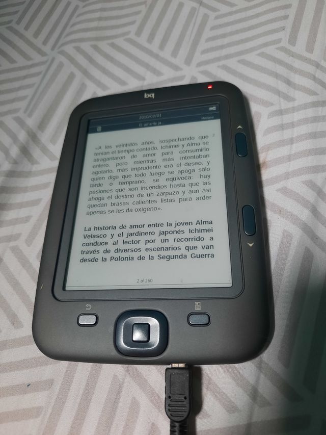 Libro electrónico bq gris