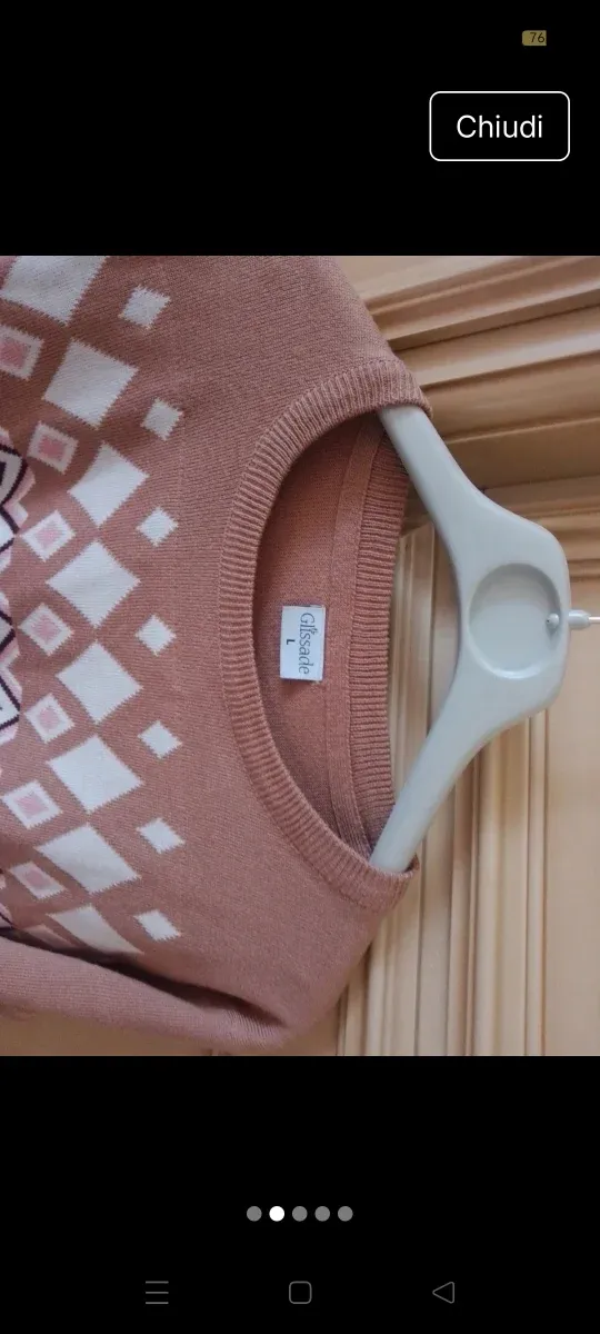 Maglione donna fantasia rombi